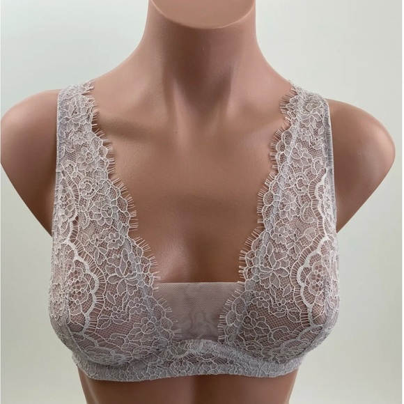 Victoria’sSecret Dream Angels unlined plunge bra in gray lavender - Picture 3 of 9